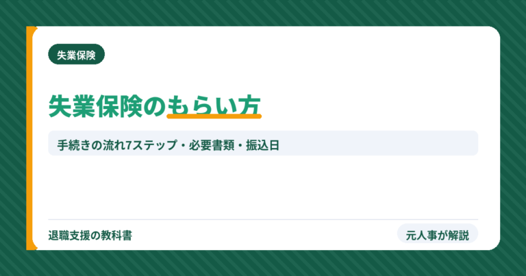失業保険のもらい方・手続きの流れ