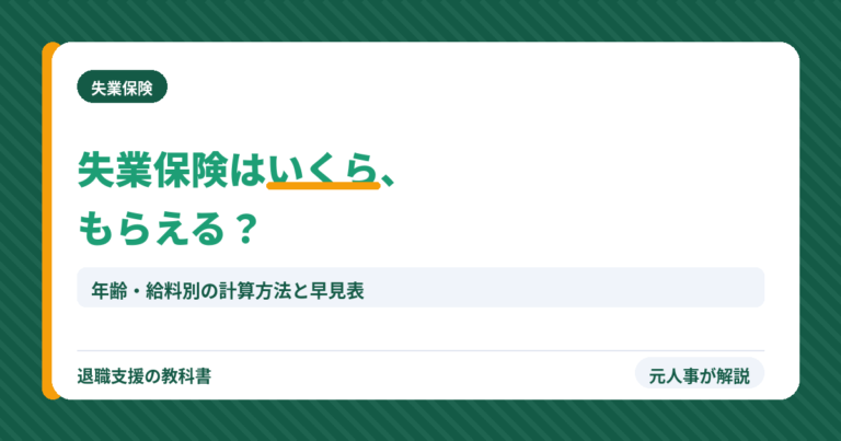 失業保険はいくらもらえる？（アイキャッチ）